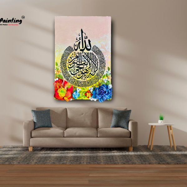 Calligraphy with Sculpture Hand Painting