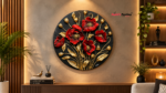 3D Poppy Flower Handmade Painting - Image 3